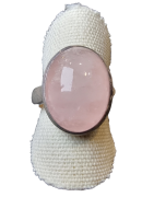 Bague Quartz rose argent 925 Taille 55