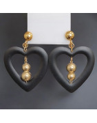 Boucles Cœur Fantaisie dorées (s)