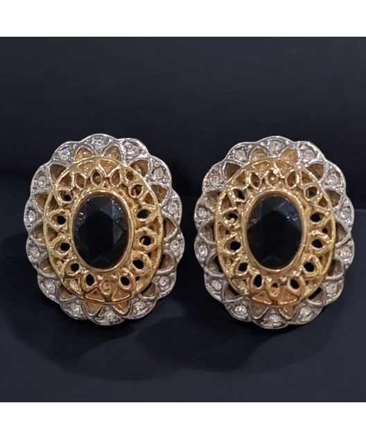 Boucles Bakélite et Swarovski à Clips (s)