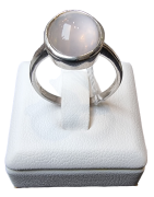 Bague Quartz rose argent 925 Taille 54