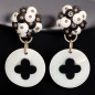 Boucles Nacre et Bakélite à Clips (s)