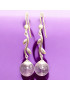 Boucles Améthyste Boules Argent 925 (s)