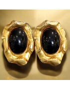 Boucles Bakélite "Créateur" à Clips Dorées (s)