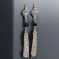 Boucles Onyx Métal argenté