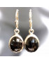 Boucles Onyx Facettée Argent 925 (s)