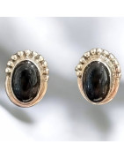 Boucles Onyx Argent 925 (s)