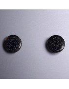 Boucles Email noir Fantaisie "Clou" (s)