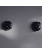 Boucles Email noir Fantaisie "Clou" (s)