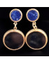 Boucles Onyx et Lapis-lazuli Plaquées or (s)