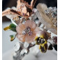 Bague Kunzite Nacre & Zirconium "Jardin des Délices" argent 925 Taille 56