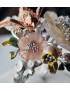 Bague Kunzite Nacre & Zirconium "Jardin des Délices" argent 925 Taille 56