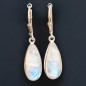 Boucles Pierre de lune Gouttes Argent 925 (s)