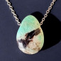 Pendentif Amazonite avec Chaîne inox (s)