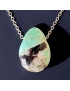 Pendentif Amazonite avec Chaîne inox (s)