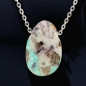 Pendentif Amazonite avec Chaîne inox (s)