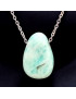 Pendentif Amazonite avec Chaîne inox (s)