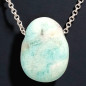Pendentif Amazonite avec Chaîne inox (s)