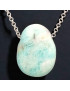 Pendentif Amazonite avec Chaîne inox (s)