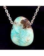 Pendentif Amazonite avec Chaîne inox (s)