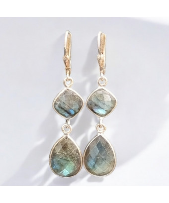 Boucles Labradorite Gouttes...