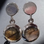 Boucles Labradorite Boules Argent 925 (s)