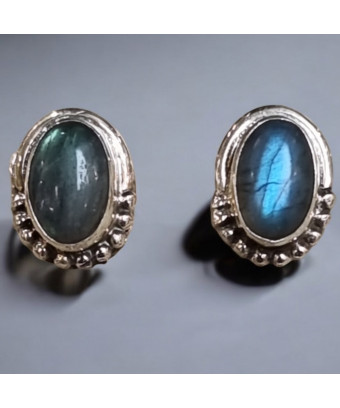 Boucles Labradorite Ovales...