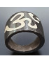Bague Bois de Coco Ethnique Symbole Om (s)