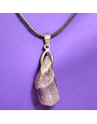 Pendentif Améthyste sur Cordon (s)