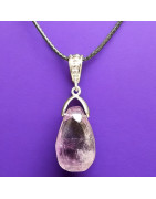 Pendentif Améthyste sur Cordon (s)