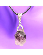 Pendentif Améthyste sur Cordon (s)