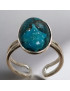 Bague Chrysocolle Réglable 52+ Argent 925 (s)