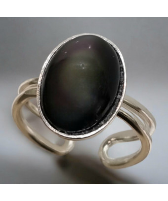 Bague Obsidienne Œil...