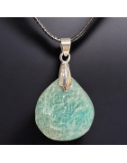Pendentif Amazonite avec Cordon (s)