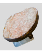 Bague Quartz rose "Cristal" argent 925 Taille 55