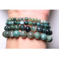 Bracelet Agate mousse pierres rondes (s) Bracelet Agate mousse pierres rondes (s)