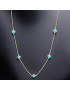 Collier Turquoise Argent 925 Plaqué or (Vermeil) (s)