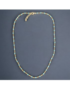 Collier Turquoise Plaqué or (s)