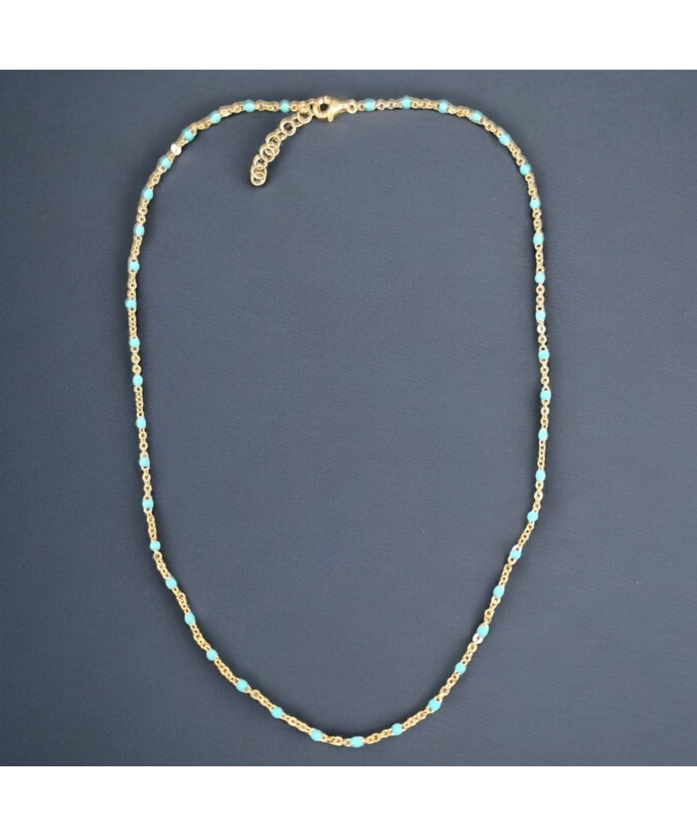 Collier Turquoise Plaqué or (s)