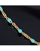 Collier Turquoise Plaqué or (s)