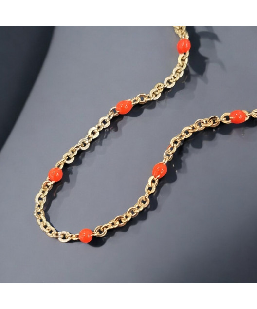 Collier Corail Plaqué or (s)