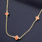 Collier Corail de l'Adriatique Argent Plaqué or (Vermeil) (s)