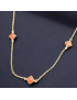 Collier Corail de l'Adriatique Argent Plaqué or (Vermeil) (s)