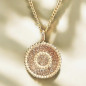 Pendentif Soleil avec chaîne Plaqué or (s)