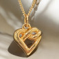 Pendentif Cœur avec chaîne Plaqué or (s)