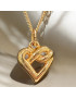 Pendentif Cœur avec chaîne Plaqué or (s)