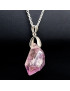 Pendentif Améthyste sur chaîne Acier inox (s)