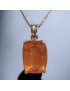 Pendentif Topaze Impériale sur chaîne Argent 925 (s)