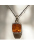 Pendentif Opale de feu avec chaîne Argent 925 (s)