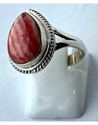 Bague Rhodochrosite argent 925 Taille 54