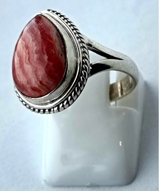 Bague Rhodochrosite argent 925 Taille 54